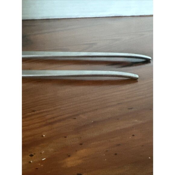 Japan Stainless Salad Serving Set MCM Mid Century Modern 11 in. - Picture 10 of 11